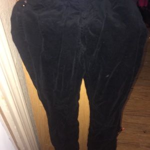 Faux Suede Black Jeans